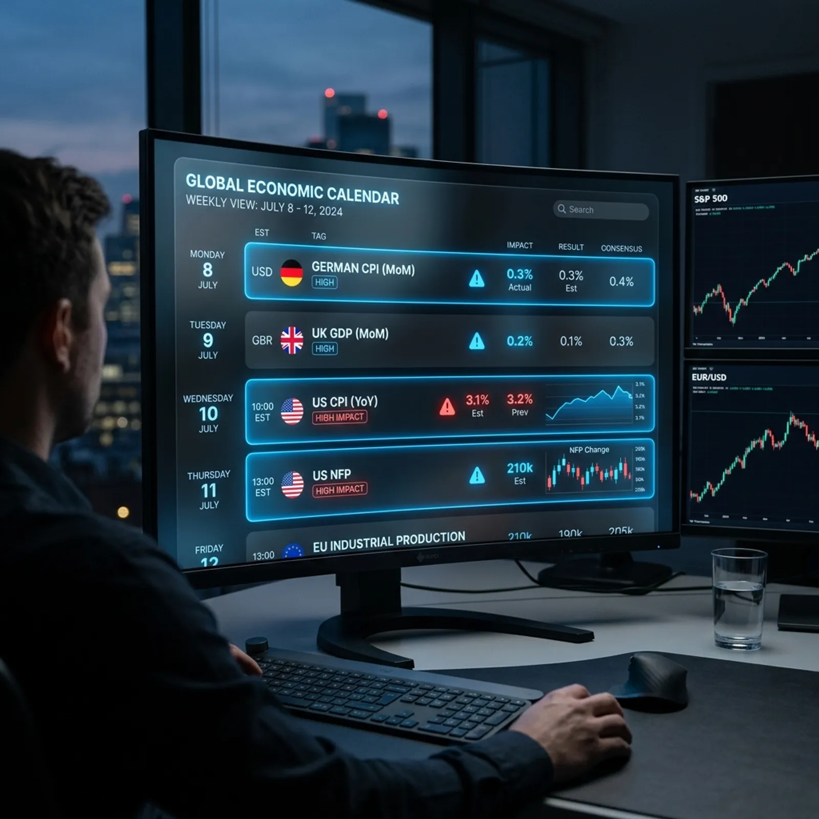Economic Calendar and News Playbook for Forex and Gold Traders cover image