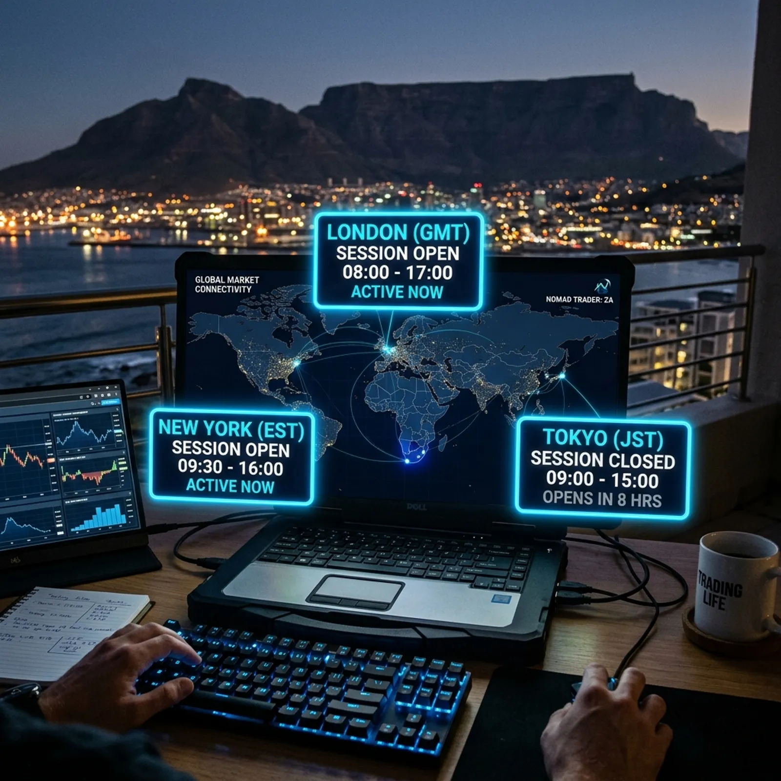 Trading Sessions for South Africans: A Practical Time-Zone Playbook cover image