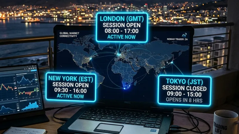 Trading Sessions for South Africans: A Practical Time-Zone Playbook cover image